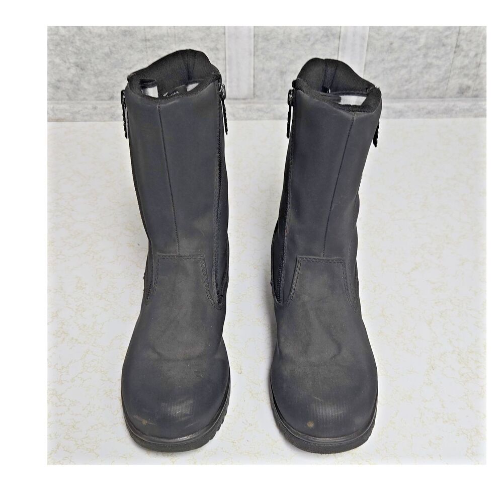 Totes Rosie 2 Women's Black Mid-Calf Snow Boot Zip Zipper Synthetic Upper 7M